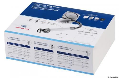 Box doccia New Edge bianco tubo nylon 4 m in piano